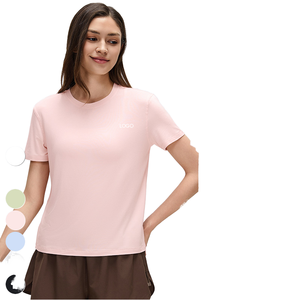 Camiseta Deportiva Casual Ajustada para Mujer, Tallas Europeas y Americanas, Talla Grande 3XL, Verano, 92% Algodón, 8% Elastano - Product Image 1
