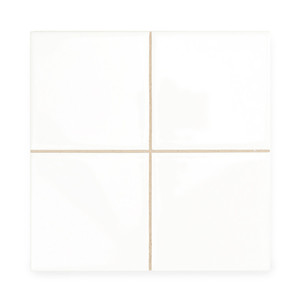 Piastrella Pretagliata Bianco Puro Lucido 20x20 Formato 10x10 Per Uso a Parete e Pavimento - Product Image 3