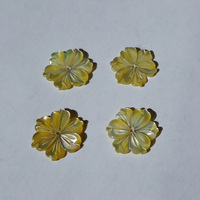 Perles de fleurs sculptées en nacre en gros pour la décoration