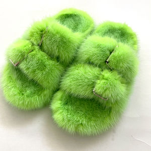 Che scorre di Nuovo modo di disegno <span class=keywords><strong>Donna</strong></span> Vera Pelliccia Diapositive Delle Donne di Lusso della pelliccia del <span class=keywords><strong>visone</strong></span> pantofole - Product Image 6