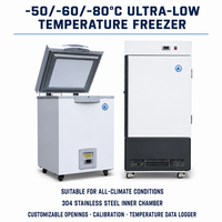 Congélateur à refroidissement direct ultra-basse température -80°C, Réfrigérateur à congélation rapide -60°C, Congélateur profond