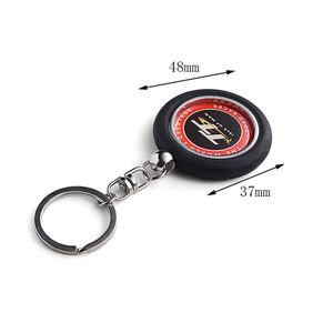 Wholesale Custom Shaped <b>Key</b> <b>Chain</b> Tyre Shaped Soft Rubber 3D PVC Keychain With Sticker - Product Image 5