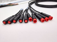 Connecteur étanche IP65 pour batterie de moto électrique, M6 M7 M8 Julet, 2, 3, 4, 5, 6 broches, mâle/femelle, à connexion rapide et verrouillage par poussée, format mini