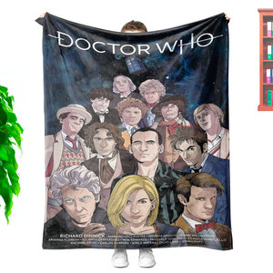 Pas de quantité minimale de commande livraison directe personnalisation multifonctionnelle <span class=keywords><strong>Doctor</strong></span> <span class=keywords><strong>Who</strong></span> doux confortable flanelle à porter sur la couverture pour lit canapé canapé - Product Image 2