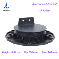 Supports de terrasse en plastique imperméables et résistants aux UV, socles de terrasse, coussinets de support XF-T201B 18-32 mm