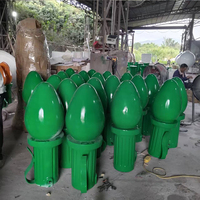 Ampoules géantes de Noël en fibre de verre pour l'extérieur, éclairage festif pour rues commerciales, aménagement saisonnier pour cours et entrées emblématiques