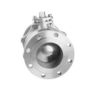 Robinet à boisseau sphérique industriel haute pression en acier inoxydable SS304, raccord à bride, pour eau, huile, gaz, corps en 2 parties - Product Image 5