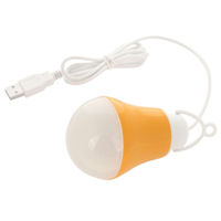 Coloré Pvc 5v 5w Usb Ampoule Portable Lampe Usb Led Lumière Pour Randonnée Camping Tente Voyage Travail Avec Power Bank