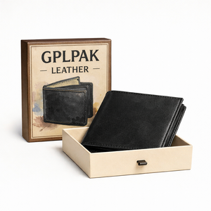 Caja <span class=keywords><strong>de</strong></span> Regalo <span class=keywords><strong>de</strong></span> Lujo Ecológica <span class=keywords><strong>de</strong></span> 2 Piezas con Logotipo <span class=keywords><strong>de</strong></span> Leopardo Negro y Dorado Personalizado, Embalaje <span class=keywords><strong>de</strong></span> Marca para Carteras - Product Image 2