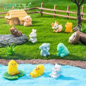 Micro-paysage en mousse weij, ours, petit cochon, <span class=keywords><strong>lapin</strong></span>, animaux, aménagement paysager de jardin, accessoires décoratifs DIY, mini bibelots - Product Image 3