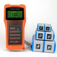 Gran oferta, medidor de flujo ultrasónico de mano, pantalla LCD portátil, 1.0% de precisión CE/IP68 para medición de flujo de tubería de Gas y agua