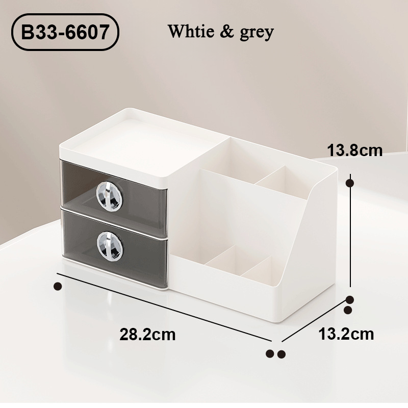 B33-6607 Blanc et gris