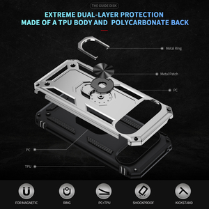 Nouvelle Coque Arrière Antichoc 2-en-1 avec Anneau Support et Béquille en TPU PC pour Google Pixel 10A (Modèle 2026) - Product Image 4