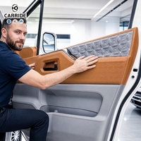 Kit intérieur et extérieur Toyota HiAce avec éclairage d'ambiance, pièces en fibre de carbone pour la modification de minivan de luxe