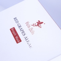 Boîte d'emballage personnalisée pour masque réparateur aux algues et raisins rouges, estampage à chaud, revêtement UV, pelliculage mat, finition blanche écologique de qualité supérieure
