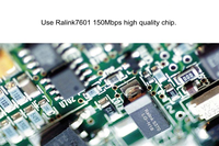 Adaptor Wifi Nirkabel USB Dongle Eksternal, Kartu Jaringan Ethernet 802.11n 150 Mbps MT7601 8188 IEEE untuk Komputer PC MAC Windows
