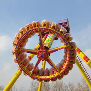 Équipement de parc d'attraction machine de jeu pour adultes balançoire pendule frisbee tour d'attraction
