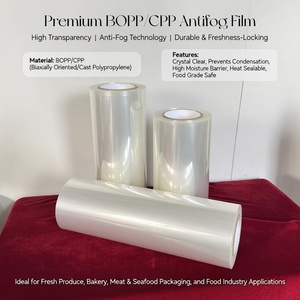 Rollo de Película BOPP/CPP Transparente y Brillante de Alta Calidad Runyi, Impresión Personalizada, Antivaho, para Alimentos Congelados, Fideos, Leche, Vegetales - Product Image 1