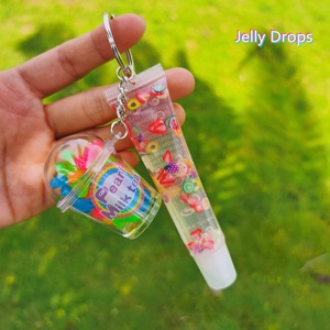<strong>Vegan</strong> Clear Kids Keychain Your Logo Containers Ready Made Glossy Vendor Tropical <strong>Bulk</strong> Strater Kit Sweet Candy Lip Gloss - Product Image 3