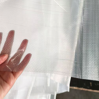 Bâche en plastique transparente imperméable avec revêtement occultant pour serre, balcon, protection contre la pluie, utilisation extérieure