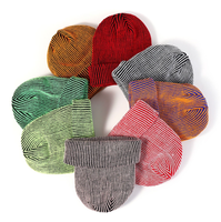 Vente en gros Bonnet unisexe chaud et épais en laine polaire et cachemire écologique acrylique tendance personnalisé hiver Bonnet tricoté de luxe