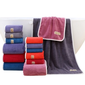 ชุดผ้าขนหนูคอรัลฟลีซ Jin Ao ขนาด 35x75 70x140 35x35 ซม. หนานุ่ม ซึมซับดี ไม่เป็นขุย ผ้าขนหนูสำหรับใช้ในบ้าน พร้อมพิมพ์โลโก้ - Product Image 5