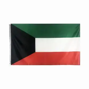 Nuoxin fabbrica personalizzato doppio punto grande promozionale Kuwait bandiere striscioni con prezzo ragionevole