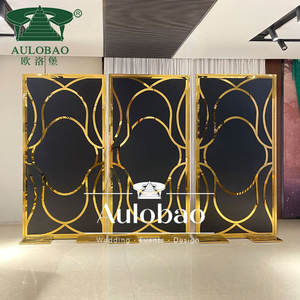Unique Design Dubai <b>Gold</b> Stainless Steel Wedding <b>Backdrop</b> for Wedding - Product Image 6