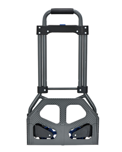 Chariot à main pliable en acier OEM à 2 roues, chariot à plateforme, revêtement en poudre argentée, pour le shopping, les déménagements intérieurs et extérieurs - Product Image 3