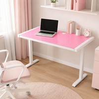 Escritorios Modernos para Computadora Pequeños, Mesas de Computadora de Vidrio de Alta Calidad, Escritorios Ergonómicos para Oficina, Laboratorio y Hogar