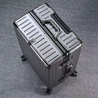 Dernier cri Bagages en aluminium et à fermeture éclair Sac de voyage 3 pièces ABS PC Trolley Case le vêtement de sport convertible Ensemble de bagages