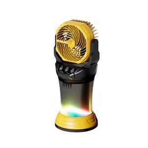 Ventilador Portátil de Camping con Nebulización, Batería de 30000mAh, Control Remoto, Luz Ambiental RGB, Tanque de Agua de 2L - Product Image 4