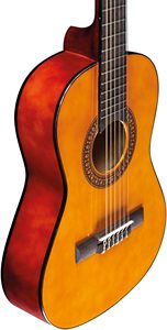 EKO GUITARS-Guitarra Clásica de Alta Calidad 1/2, Tapa de Tilo/Parte Trasera/Lados, Cuello de Abedul/Diapasón, Acabado Brillante, NATURAL,-2" - Product Image 4