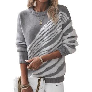 Pull d'hiver Oem Pull en jacquard Pull en tricot Fabricant chinois Pull en intarsia épais personnalisé pour hommes Vêtements pour femmes - Product Image 1