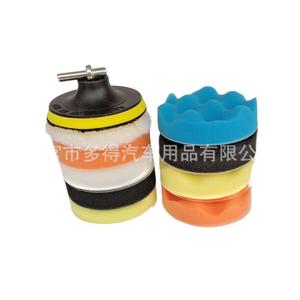 Almohadilla de pulido para coche, autoadhesiva, de 3-7 pulgadas, esponja de lana, rueda de pulido plana, duradera, para encerar y pulir automóviles - Product Image 1
