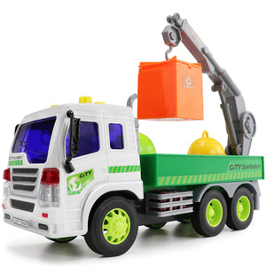 <span class=keywords><strong>Camion</strong></span> <span class=keywords><strong>della</strong></span> <span class=keywords><strong>Spazzatura</strong></span> <span class=keywords><strong>Giocattolo</strong></span> Verde con Funzione di Riciclo, Gru di Sollevamento e Azionamento a Frizione - Vendita all'Ingrosso Diretta dalla Fabbrica - Product Image 1