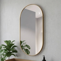 Miroir mural décoratif de luxe de bonne qualité pour la décoration de la maison, miroir suspendu en verre avec cadre pour l'intérieur