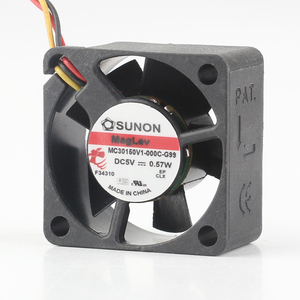 Mới Sunon 12V 24V 48V <span class=keywords><strong>DC</strong></span> 5V 0.57W AC EC 3015 30x30x15mm 3cm biến tần <span class=keywords><strong>Micro</strong></span> im lặng Chassis 3-dây MC30150V1-000C-G99 Quạt làm mát - Product Image 1