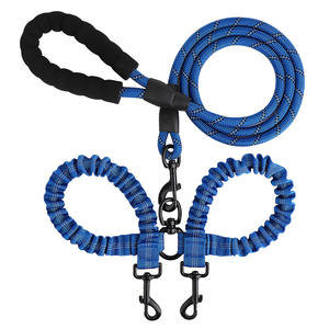 Kingtale-Correa doble para perros, cómoda, sin enredos, con amortiguador, Bungee reflectante, <span class=keywords><strong>2</strong></span> correas para perros para mascotas - Product Image 3
