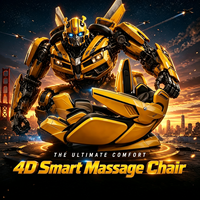Chaise de massage robotisée 4D SL Track à gravité zéro, avec technologie de graphène, lumière LED et fonction de massage, idéale pour les gamers - Nouveauté en promotion
