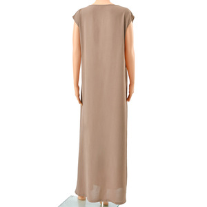 Nouvelle robe intérieure sans manches de couleur unie pour Abaya Ice Silk Lady Modest Ethnic Styl Inner Slip Dress Abaya - Product Image 6