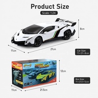 Voiture de course télécommandée électrique rechargeable 1/24 2,4 GHz Mini 4WD RC Drift Car Lamborghini Sport Drift Stunt Racing Cars Vehicle Toys