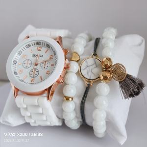 Produits tendance Y2 2026 Nouveautés 5 pièces/ensemble Montres à quartz de <span class=keywords><strong>luxe</strong></span> pour femmes Bracelet pour mariage Fête Fiançailles - Product Image 3