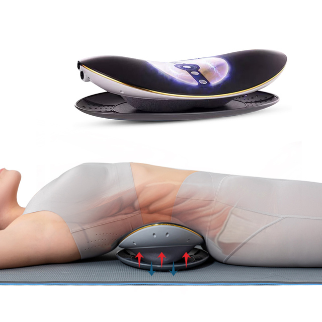 Problem Solving Products Physiotherapy Equipment Lumbar Traction Machine Lower Back Massager with Heat and Vibration