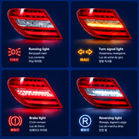 Pour Mercedes Classe C W204 2011-2014 : Nouvelles feux arrière LED de remplacement, kit de modernisation MR MB W204 11-14 12V 36W 6000K