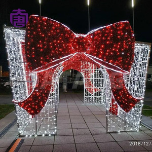 ซุ้มโค้งกล่องของขวัญคริสต์มาสขนาดใหญ่พร้อมไฟ LED สำหรับทางเข้าห้างสรรพสินค้า สวนสาธารณะ และงานเทศกาล - Product Image 3