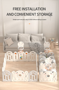 Corralito Plegable para Bebés con Puerta de Seguridad, Área de Juegos Multifuncional para Bebés, Niños Pequeños y Niños, Uso Doméstico - Product Image 5