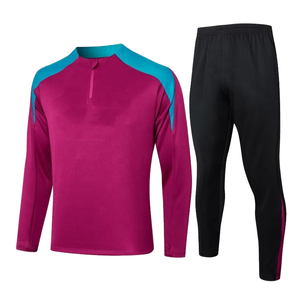 Ropa Deportiva Personalizada para Clubes de Fútbol, Conjunto Deportivo para Hombre, Chaqueta de Entrenamiento de Manga Larga con Media Cremallera, Directo de Fábrica - Product Image 2