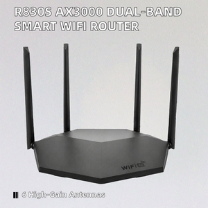 <span class=keywords><strong>Router</strong></span> <span class=keywords><strong>WiFi</strong></span> Inteligente R830S AX3000 de Doble Banda 2.4G/<span class=keywords><strong>5G</strong></span> OFDMA MU-MIMO con Firewall, QoS Interior y 6 Antenas Externas para <span class=keywords><strong>TP</strong></span>-<span class=keywords><strong>LINK</strong></span> Reacondicionado - Product Image 1
