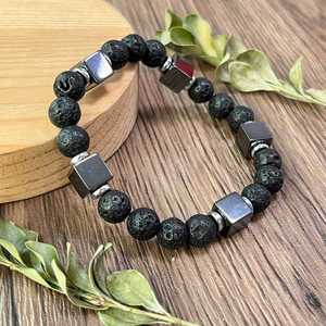 Bracelet en pierre naturelle, perles de verre colorées, bijoux de méditation, contrôle qualité strict, livraison rapide - Product Image 5